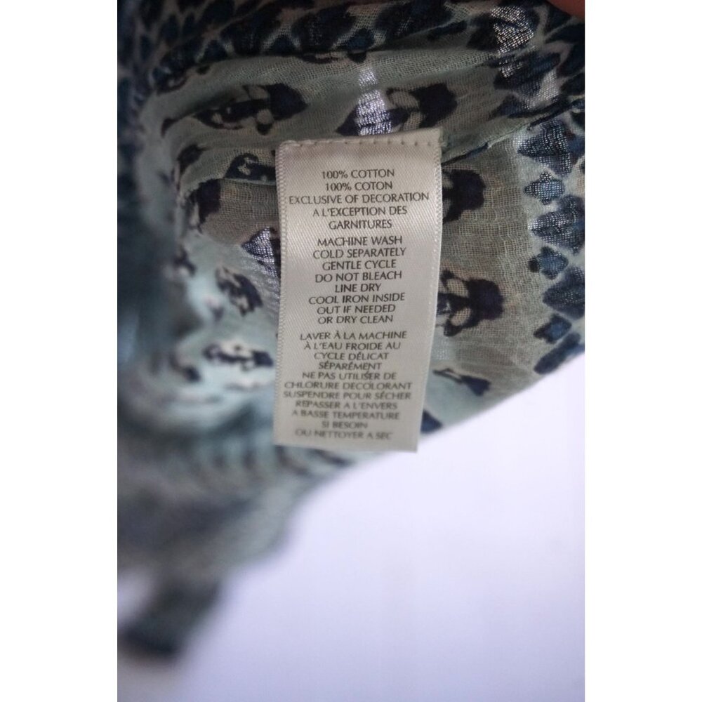 Beachlunchlounge Women Blue Printed Kurta Tunic Blouse – Size L - Picture 5 of 6